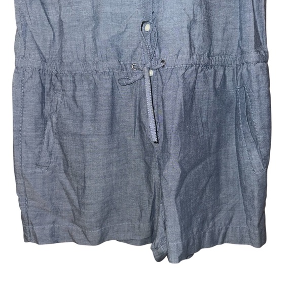 Abercrombie & Fitch Chambray Denim Cotton One Piece Romper Sz Small new nwt - Picture 4 of 13
